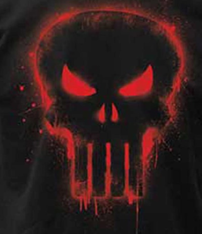 (image for) Punisher Skull (Red) T-Shirt - Click Image to Close