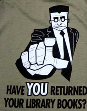 (image for) Rex Libris Have You Returned Your Library Books T-Shirt