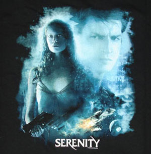 (image for) Serenity River & Mal Poster Shirt - Click Image to Close