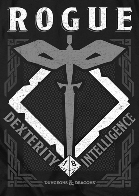 (image for) D&D™ Rogue Class T-Shirt - Click Image to Close