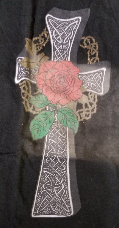 (image for) Rose Cross T-Shirt - Click Image to Close