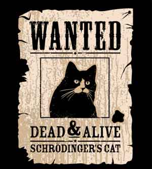 (image for) Wanted Dead and Alive Schroedinger's Cat T-Shirt
