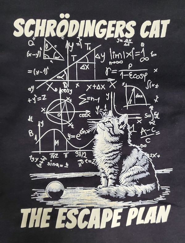 Schroedinger's Cat The Escape Plan T-Shirt (image for) Schroedinger's Cat The Escape Plan T-Shirt