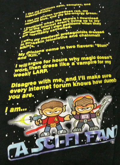 (image for) Sci-Fi Fan T-Shirt - Click Image to Close