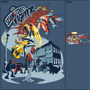 (image for) Sesame Street fighter Shirt - Click Image to Close