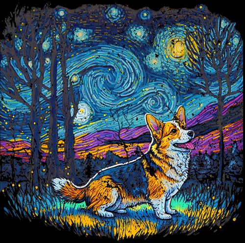 (image for) Starry Starry Corgi T-Shirt
