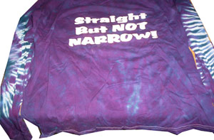 (image for) Straight but not Narrow Longsleeved Tee - Click Image to Close