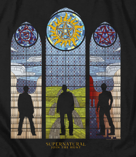 (image for) Supernatural Stained Glass T-Shirt - Click Image to Close
