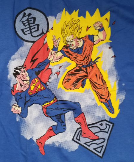 (image for) Superman Vs Goku T-Shirt - Click Image to Close