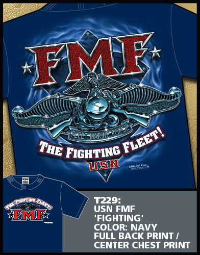 (image for) Navy FMF Fighting Fleet Shirt - Click Image to Close