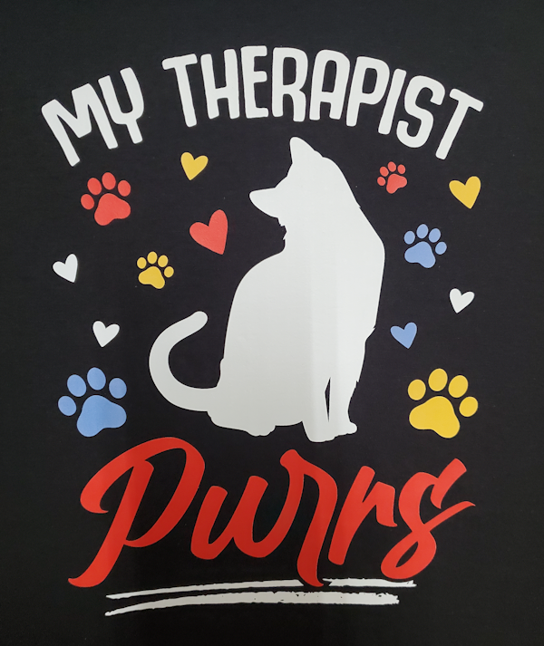 My Therapist Purrs T-Shirt (image for) My Therapist Purrs T-Shirt