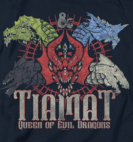 (image for) Tiamat Queen of Evil Dragons D&D™ T-Shirt - Click Image to Close