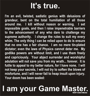 (image for) It's True - Gamemaster Shirt - Click Image to Close