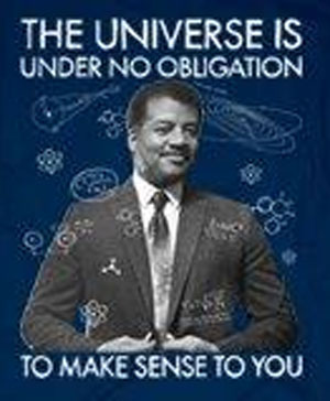 (image for) Universe Obligation Neil deGrass Tyson T-Shirt - Click Image to Close