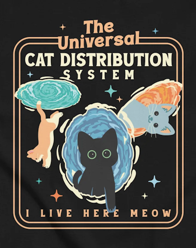 (image for) Universal Cat Distribution T-Shirt