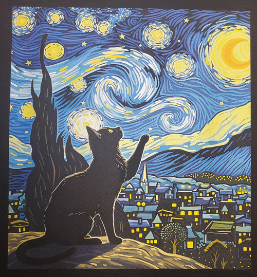 (image for) Van Gogh Curious Cat