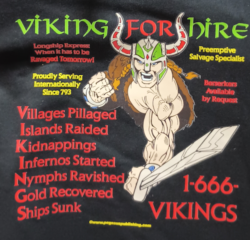 (image for) Viking for Hire (2024 Version) Shirt - Click Image to Close