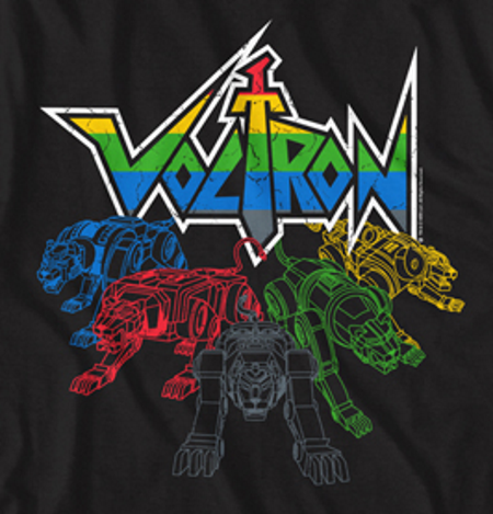 (image for) Voltron Cats & Logo T-Shirt