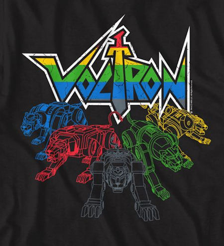 (image for) Voltron Cats & Logo T-Shirt