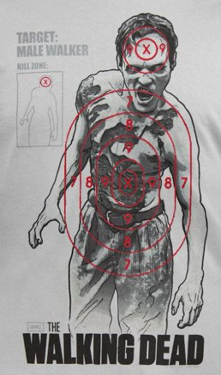 (image for) Walking Dead Male Target T-Shirt - Click Image to Close