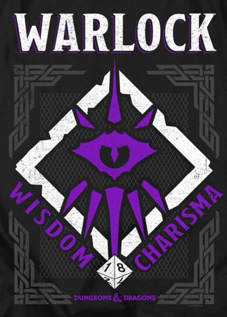 (image for) D&D™ Warlock Class T-Shirt - Click Image to Close