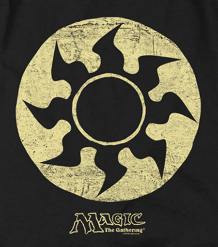 (image for) White Symbol Magic the Gathering™ T-Shirt - Click Image to Close