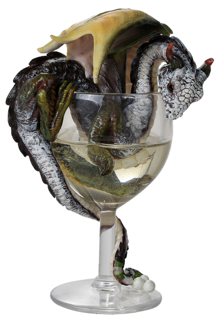 (image for) White Wine Dragon Figurine - Click Image to Close