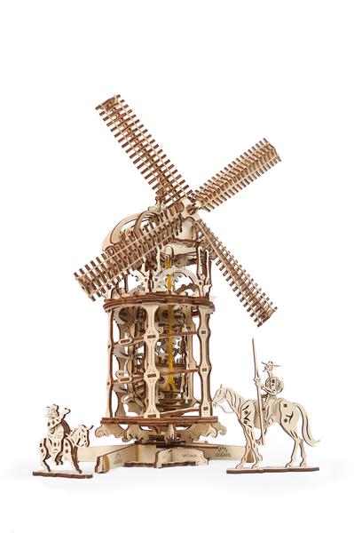 (image for) Windmill with Don Quixote & Sancho Panza - Click Image to Close