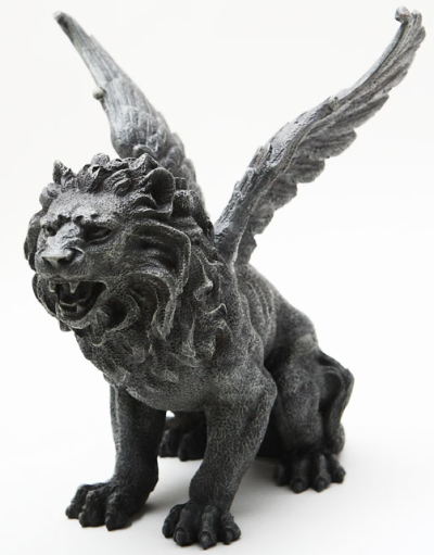 (image for) Winged Lion Gargoyle Figure