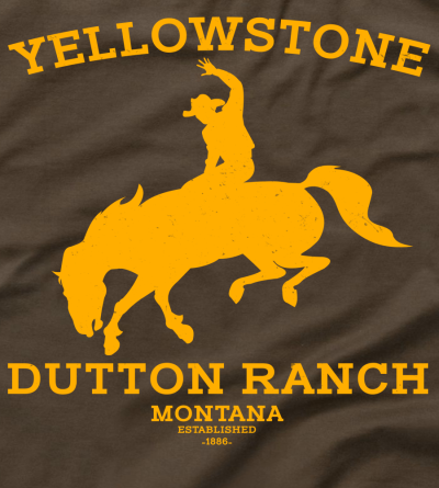 (image for) Yellowstone Bucking Bronco T-Shirt - Click Image to Close