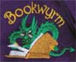 (image for) Embroidered Bookwyrm Polo - Click Image to Close