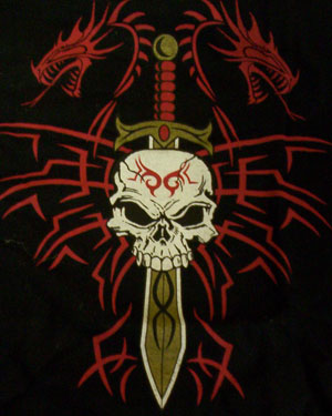 (image for) Tribal Dragon Dagger Shirt - Click Image to Close