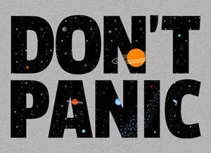 (image for) Don't Panic T-Shirt - Click Image to Close