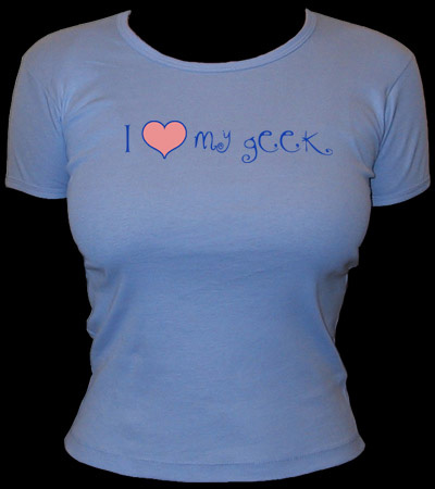 (image for) I [Heart] My Geek Babydoll Shirt - Click Image to Close