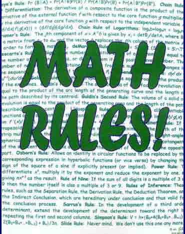 (image for) Math Rules T-Shirt - Click Image to Close