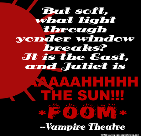 (image for) Vampire Theater Shakespeare T-Shirt - Click Image to Close